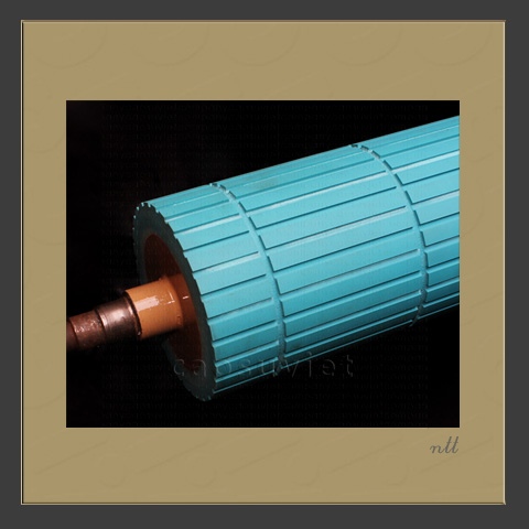 Splitting rubber rollers